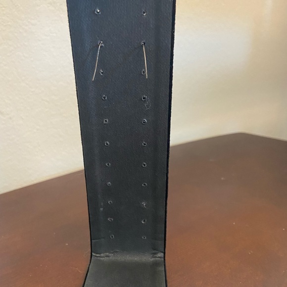 Hand Crafted Turquoise Silver Earrings - Picture 2 of 2